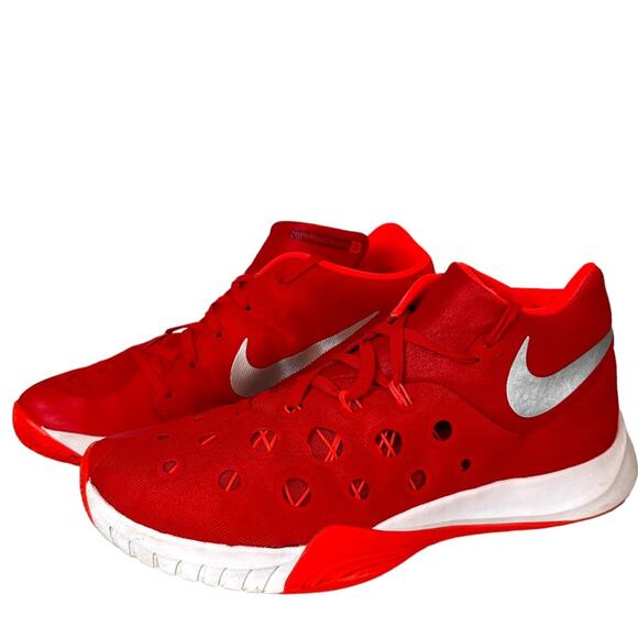 NIKE Zoom HyperQuickness 3 University Red Basketball Shoes Mens Size 13 Sneaker main image 12